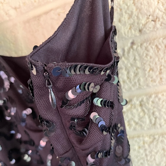 Vintage Betsey Johnson Black Sequin Mesh Flutter Two Piece - Picture 8 of 16